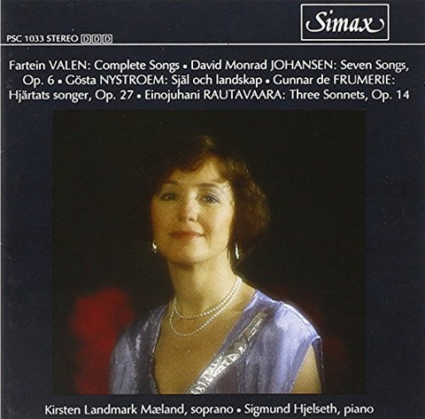 Kirsten Landmark Maeland - Nordic Contemporary Songs by Fartein Valen/David Johansen/Gosta Nystroem/Eino Rautavaara/Gunnar de Frumerie [CD]