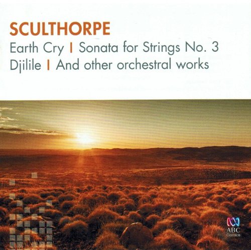 "CD cover featuring a sunset over a field with 'Sculthorpe' in orange text."