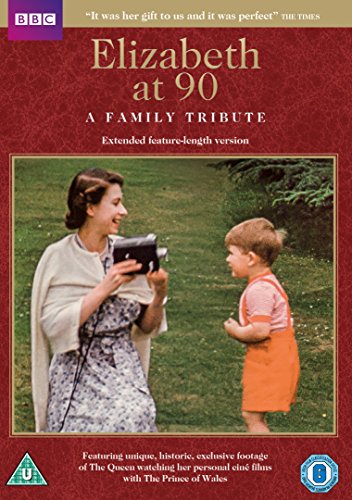 DVD cover featuring Queen Elizabeth II with a young Prince Charles in a garden.