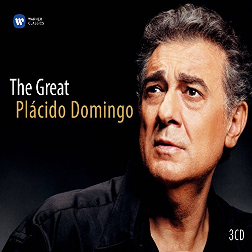 CD cover featuring a close-up of Plácido Domingo's face against a black background.