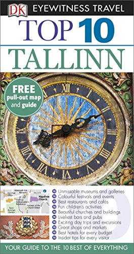 "Travel guide book cover featuring a large ornate clock face and city information."