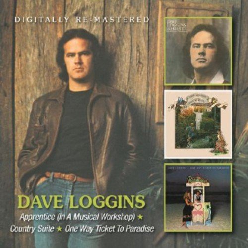 "CD cover featuring Dave Loggins with three inset album covers on the right."