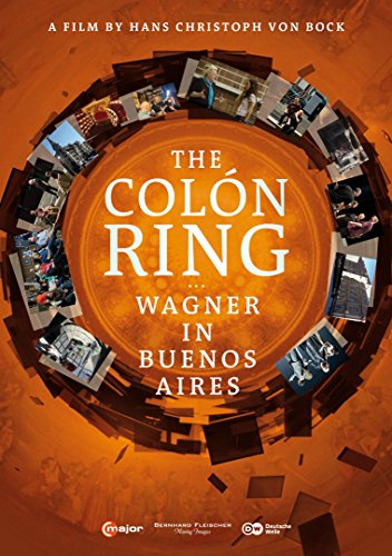 DVD cover for "The Colon Ring...Wagner in Buenos Aires" with orange background and white text.