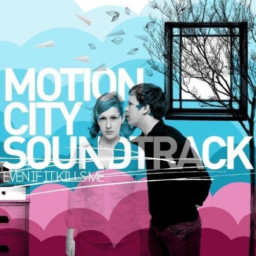 "Album cover with man and woman kissing, colorful abstract background, and white text overlay."