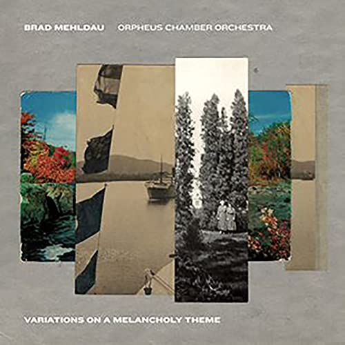 "Album cover with collage of nature scenes on a gray background."