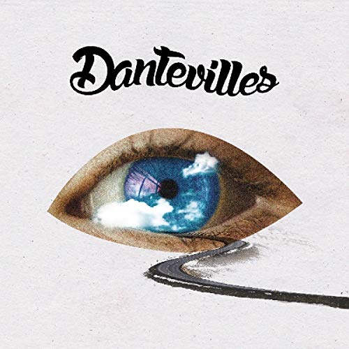 A vinyl record cover featuring a surreal image of a blue eye with clouds.