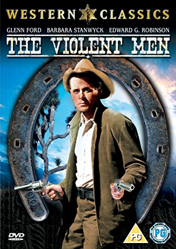 DVD cover for "The Violent Men" featuring a man holding two guns.