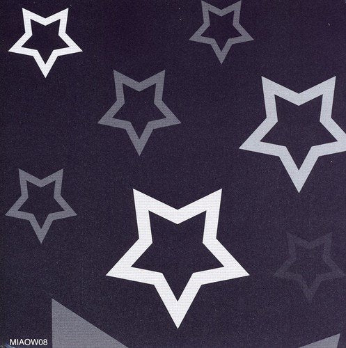 The image depicts a dark blue background with white and grey stars. For accessibility purposes, a suitable alt text could be: "Dark blue background with scattered white and grey star shapes."