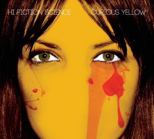 Album cover featuring a woman's face with yellow skin and red lipstick smudges.