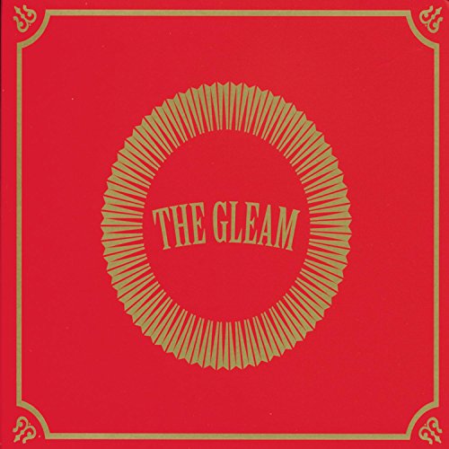 Red album cover with gold border and "The Gleam" text in circular design.