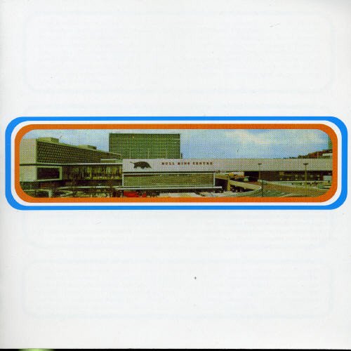 The image shows a rectangular graphic of a building with a blue, orange and white border. Here is a concise, descriptive alt text: "A building with a sign, surrounded by a blue, orange, and white border."