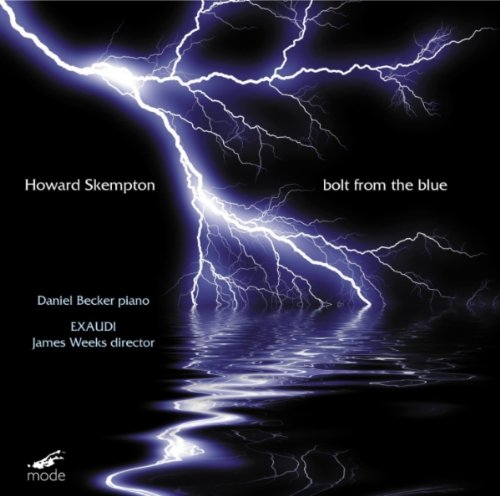 "CD cover featuring a lightning bolt striking water on a black background."