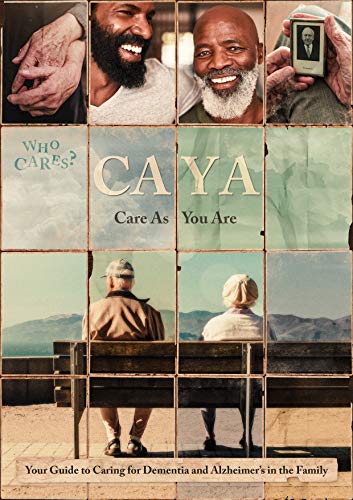 A DVD cover with a collage of older adults and text "CAYA Care As You Are".