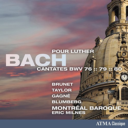 A CD cover featuring a church tower against a pink and purple sky.