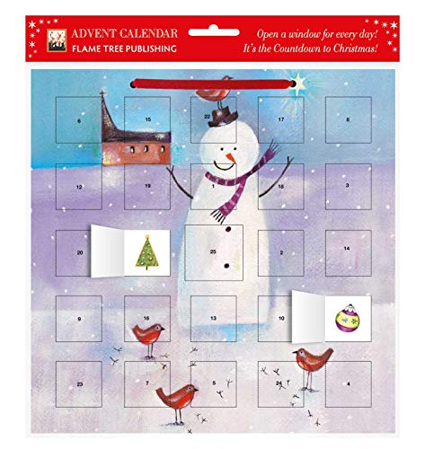 Snowman Robin advent calendar (with stickers)