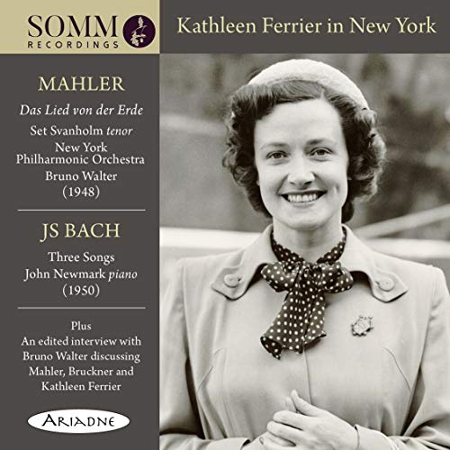 CD cover featuring a black-and-white photo of Kathleen Ferrier with text on the left.