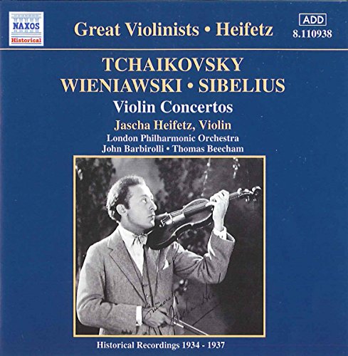 Jascha Heifetz - Tchaikovsky, Wieniawski, Sibelius: Violin Concertos [CD]