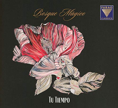 "CD cover with a large red and white flower on a black background."