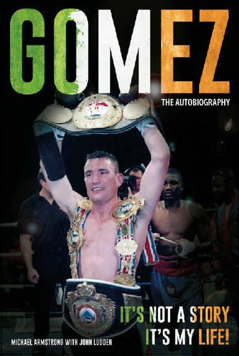 Book cover featuring a man holding championship belts with celebratory men in the background.
