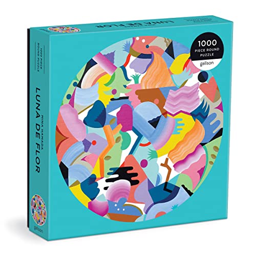 Galison 9780735373242 Mina Hamada Luna de Flor Round Jigsaw Puzzle