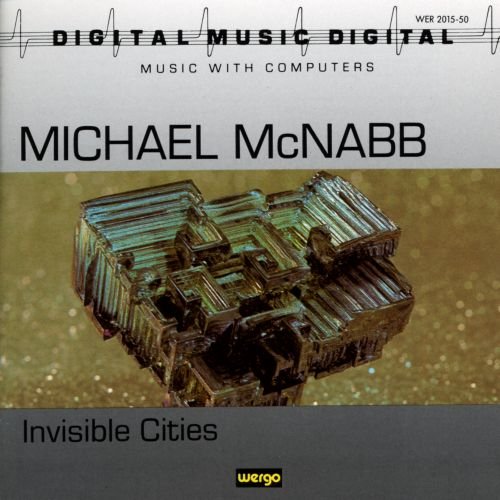 "CD cover with abstract 3D green crystal and 'Michael McNabb' in dark green text."