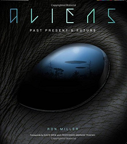 "Book cover with a close-up of an alien eye reflecting a landscape."