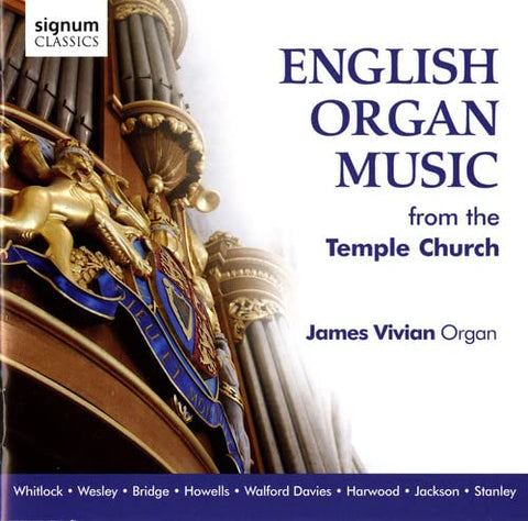James Vivian - English Organ Music from Temple Church (James Vivian) [CD]
