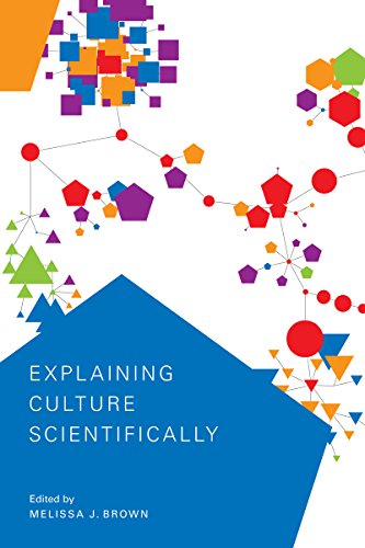 Book cover with colorful geometric shapes and text "Explaining Culture Scientifically" on blue background.