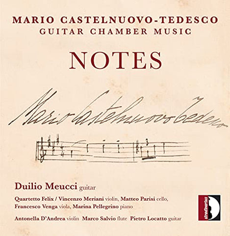 Duilio Meucci - Mario Castelnuovo-Tedesco: Notes [CD]