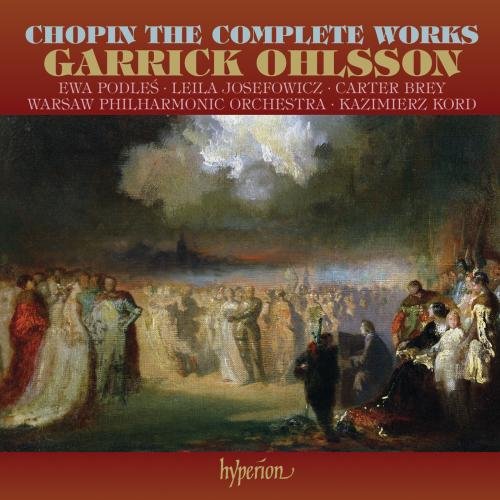 "Album cover with a painting of people in 19th-century attire, red border."