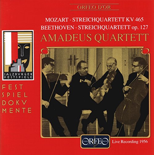 Red album cover with sepia-toned photo of four musicians playing string instruments.