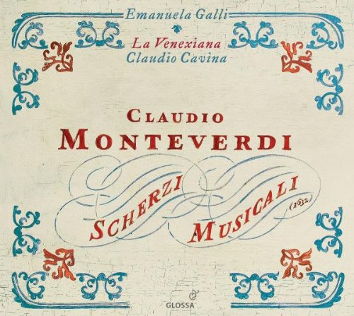 Cream-colored CD cover with blue and red ornate designs and text.