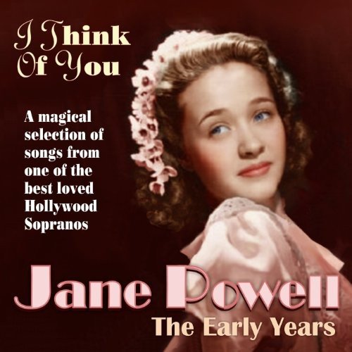 "CD cover featuring a vintage photo of Jane Powell with curly hair and pink dress."