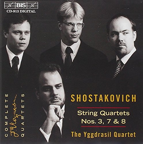 CD cover with four men in suits, black background, and yellow and white text.