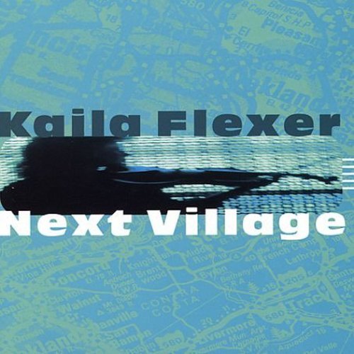 "CD album cover with blue map background, silhouette, and artist/album name."