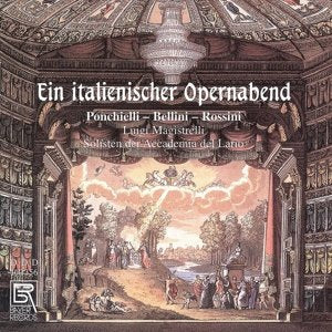 "CD cover featuring an ornate opera house scene with people and a lake."