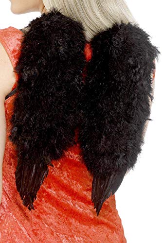 Smiffys 30 x 40 cm Wings Feather Angel - Black