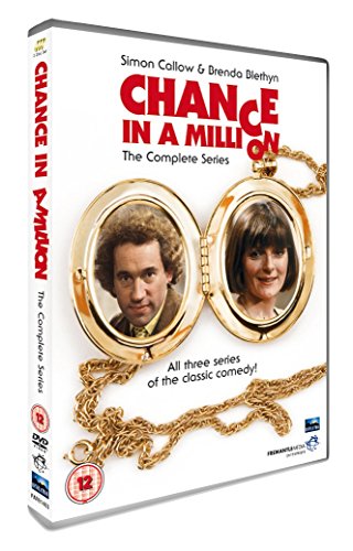 "White DVD case with red title and gold locket featuring actor portraits."