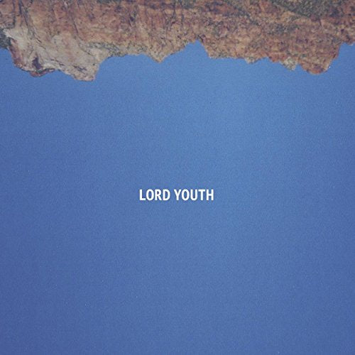 A blue album cover with "LORD YOUTH" text, featuring a rocky cliff edge at the top.