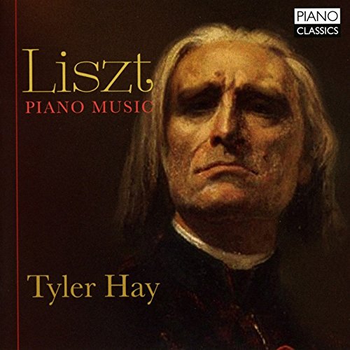 CD cover featuring a portrait of Franz Liszt with text overlay.
