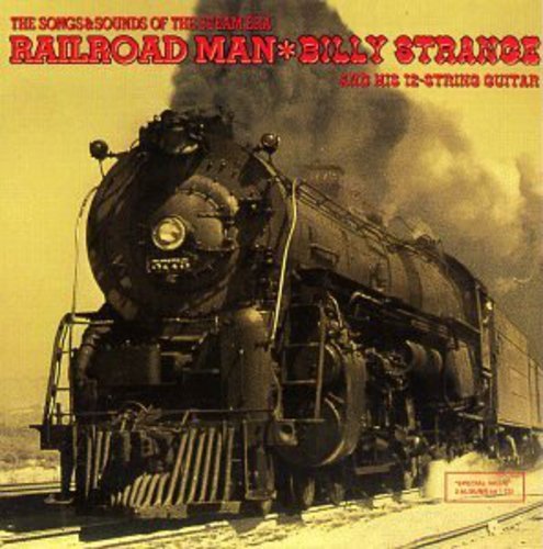 "Album cover with a steam train and red text on yellow background."