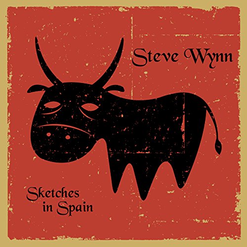 Red album cover with black bull silhouette and artist/album name in black text.