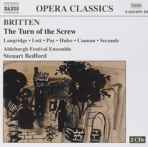 CD cover for "The Turn of the Screw" with abstract illustration and performer names.