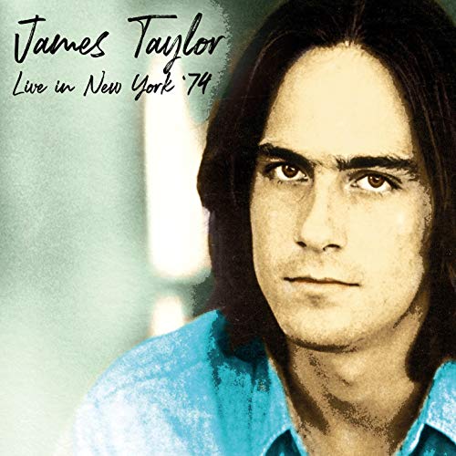 Album cover featuring a close-up portrait of James Taylor with long dark hair.