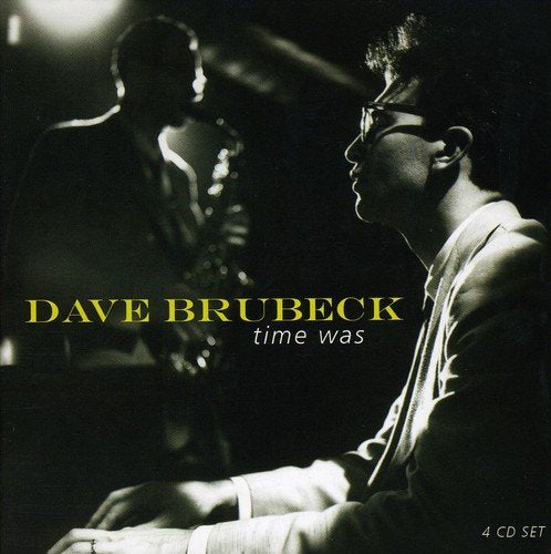 "Album cover with black and white photo of Dave Brubeck and a saxophonist."