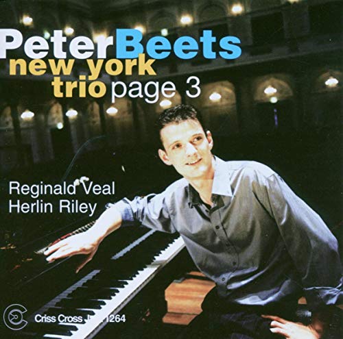 "CD cover featuring a man at a piano with text 'Peter Beets New York Trio'."