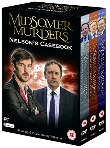 "Midsomer Murders - Nelson's Casebook" DVD box set with three visible discs inside.