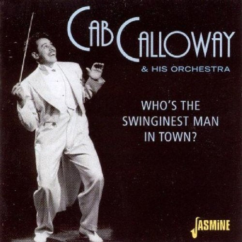 Cab Calloway in white suit on a CD cover with text and Amazon logo.
