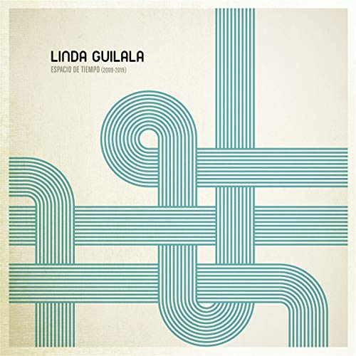 Beige album cover with green lines forming abstract shapes and artist's name "Linda Guilala".