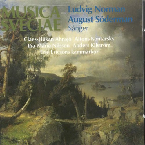"CD cover with a serene landscape painting and artist names in green and blue."